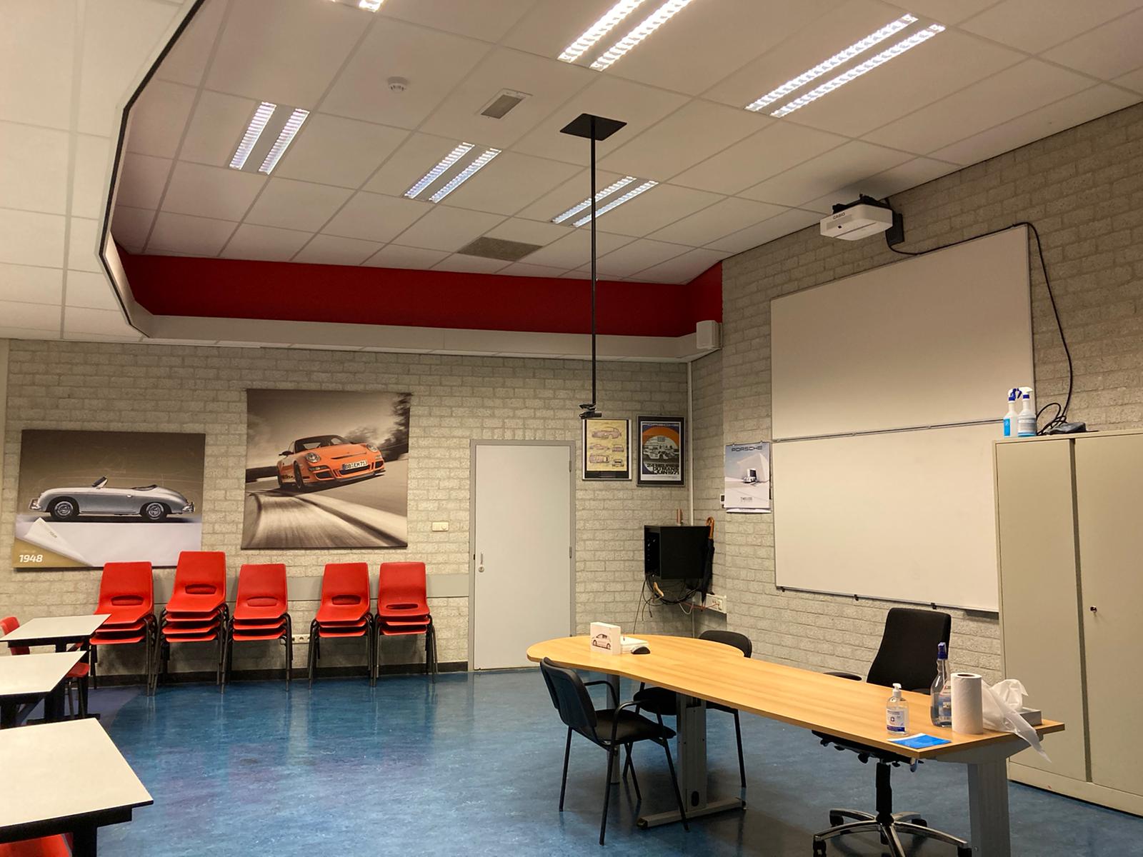 Cameraopstelling voor klaslokalen